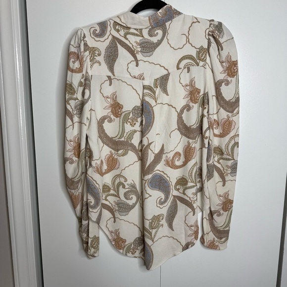 See by Chloe - Paisley Multi Top Button Down Blouse Paisley - FR 38 / US 6 - Picture 8 of 10